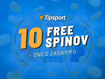 Tipsport casino free spiny dnes – 100 + 110 voľných točení zadarmo