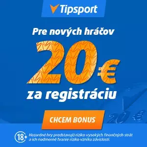 Tipsport bonus za registráciu bez vkladu