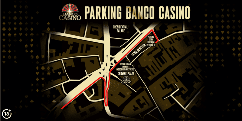Banco casino Bratislava parkovanie