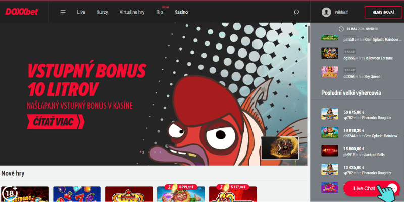 Doxxbet kontakt live chat