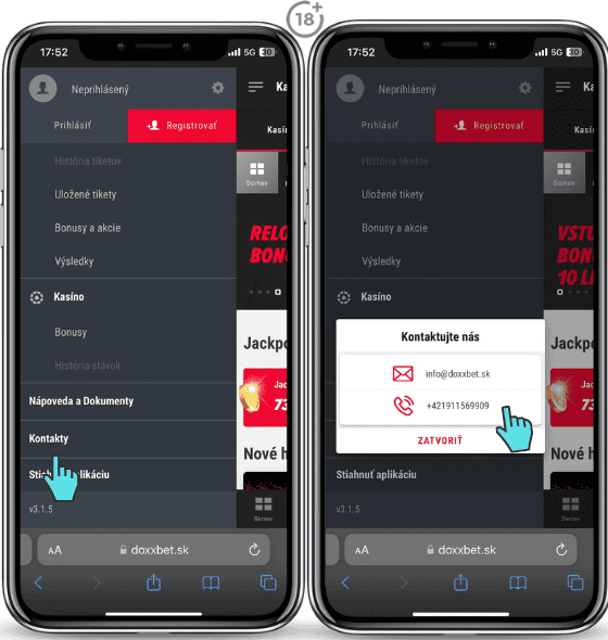 Doxxbet kontakt zákaznícka podpora