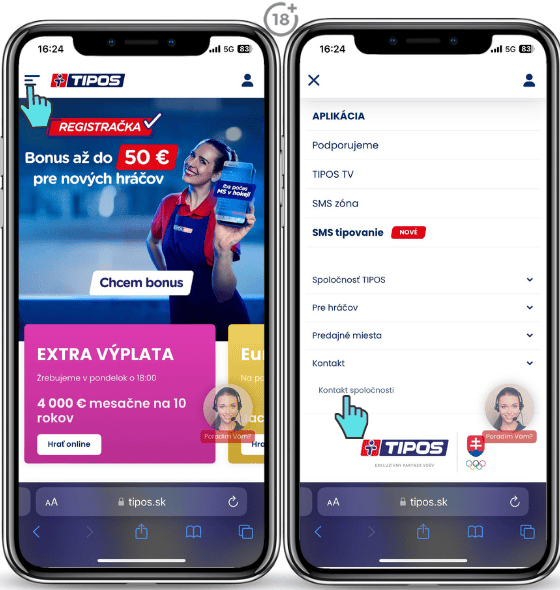 eTipos kontakt zákaznícka podpora