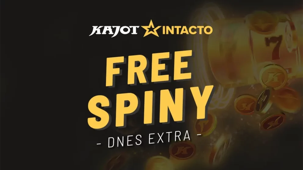 Kajot Intacto free spiny dnes zadarmo – Získajte voľné točenia nie len za registráciu