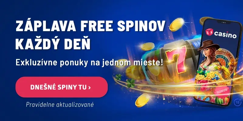 Berte dnešné free spiny v online kasínach