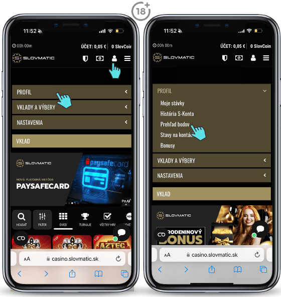 Kde nájdete vernostné body v online kasíne Slovmatic