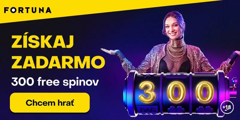 Získajte 300 voľných točení vo Fortuna casino