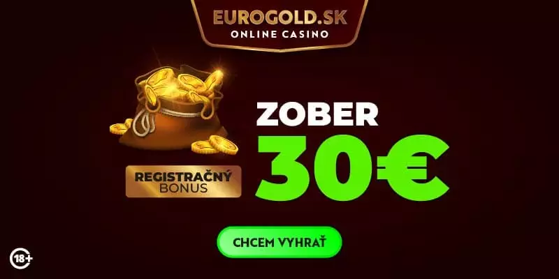 Získajte 30€ bonus zadarmo v Eurogold casino