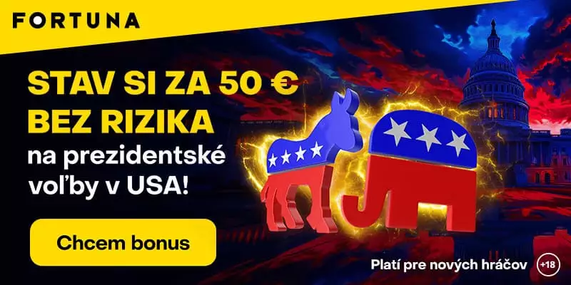 Získajte až 50 EUR ako stávku bez rizika na prezidentské voľby v USA 