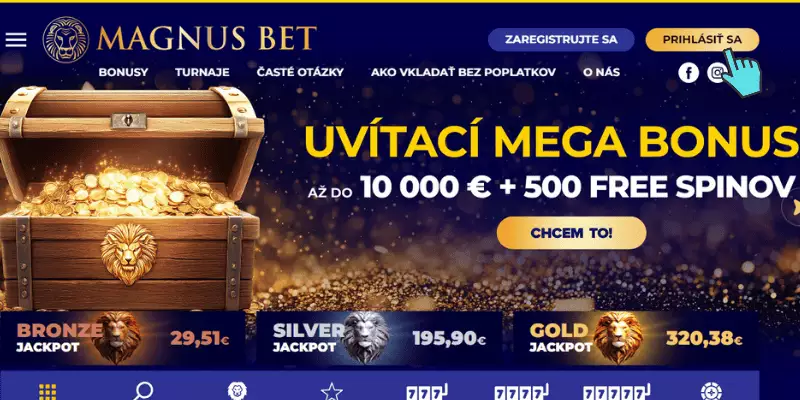 Magnusbet casino prihlásenie cez pc