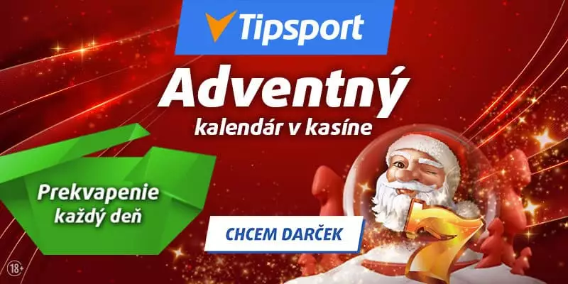 Berte odmeny a bonusy každý deň v TIpsport adventnom kalendári