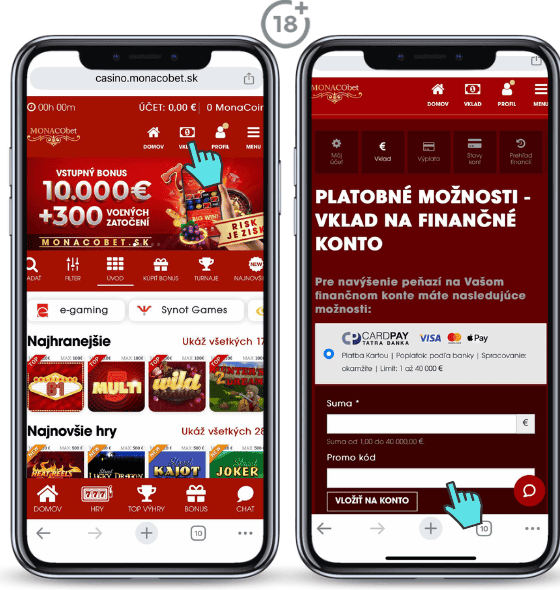 Monacobet promo kód dnes