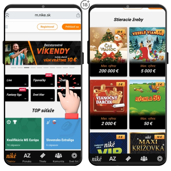 Zahrajte si Niké Vianočnú lotériu a tešte sa z darčeka.