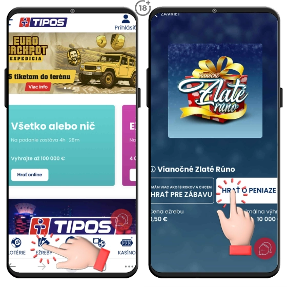 Hrajte vianočné ežreby v Tipose a berte skvelé výhry. 