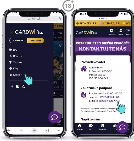 Cardwin kontakt