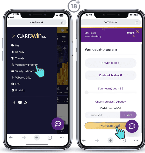 Využite Cardwin vernostný program v online kasíne a berte odmeny.