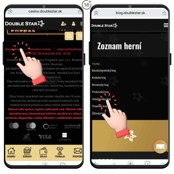 Doublestar kontakt na pobočky online kasína