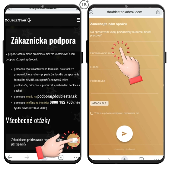 Doublestar live chat kontakt do kasina.