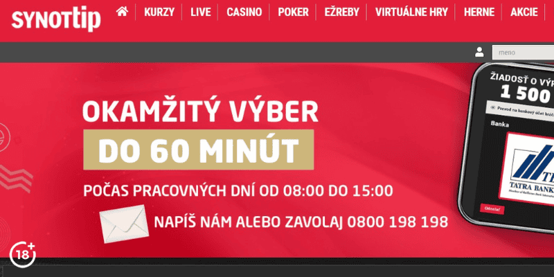 Rýchla casino výplata v online kasíne