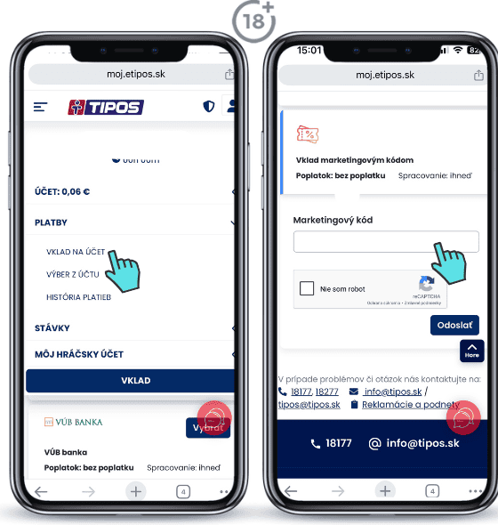 Tipos marketingový kód dnes