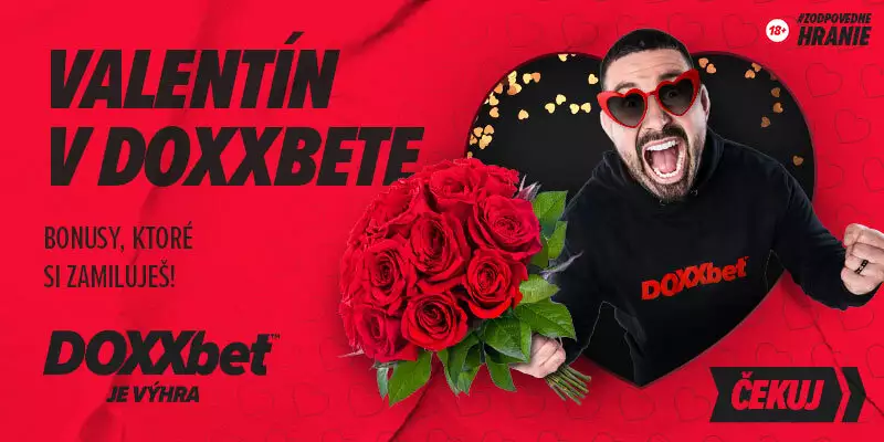 Získajte atraktívne bonusy dnes počas Valentína v DOXXbet casino