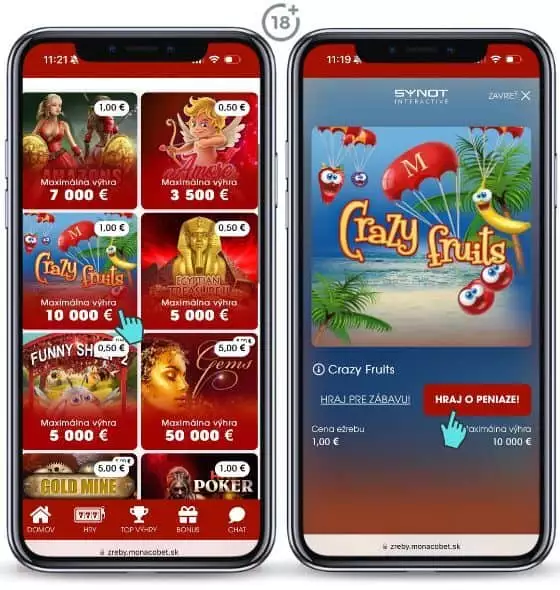 Takto môžete hrať online žreby v Monacobet casino za peniaze 