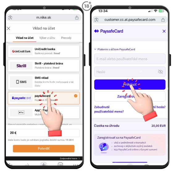 Paysafecard vklad na Niké účet je jednoduchý a bezpečný spôsob, ako si vložiť peniaze do kasína.