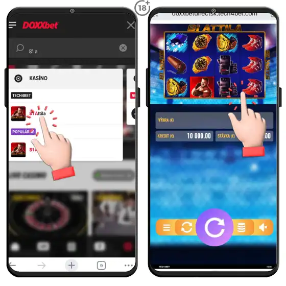 Slovenský automat 81 Attila v DOXXbet casino.