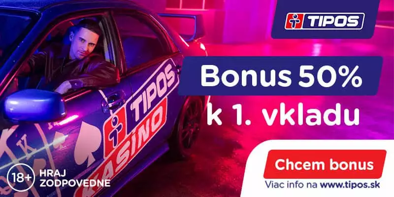 Vstupný bonus za prvý vklad v Tipose