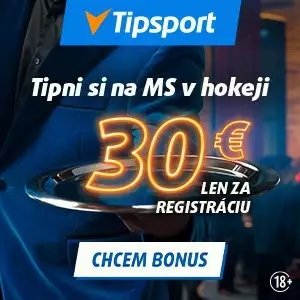 Tipsport bonus za registráciu bez vkladu