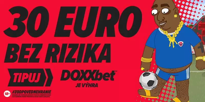 Zoberte v DOXXbete počas futbalových zápasov UEFA U21 EURO 2025 za registráciu 30 € bez rizika na prvé stávky.