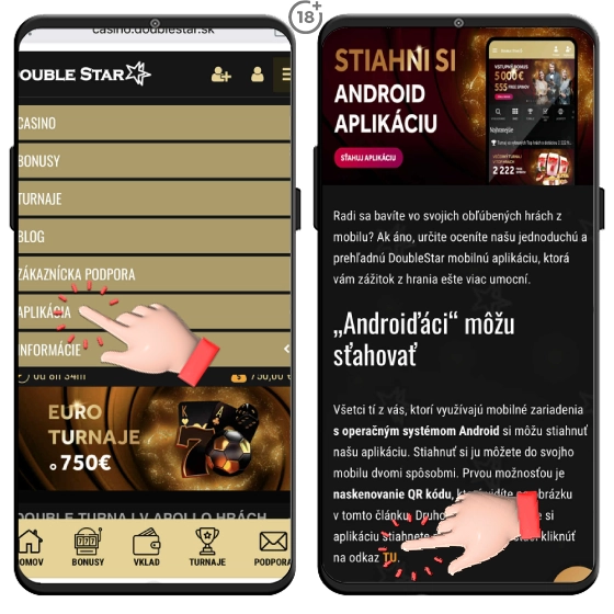 Zahrajte si automaty v mobile vďaka Doublestar aplikácii.