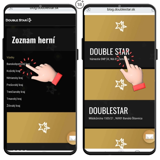 Kontakt a adresa na Doublestar kamenné pobočky.