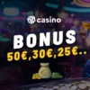 50€, 20€, 10€, 5€ alebo 7€ bonus casino za registráciu ihneď