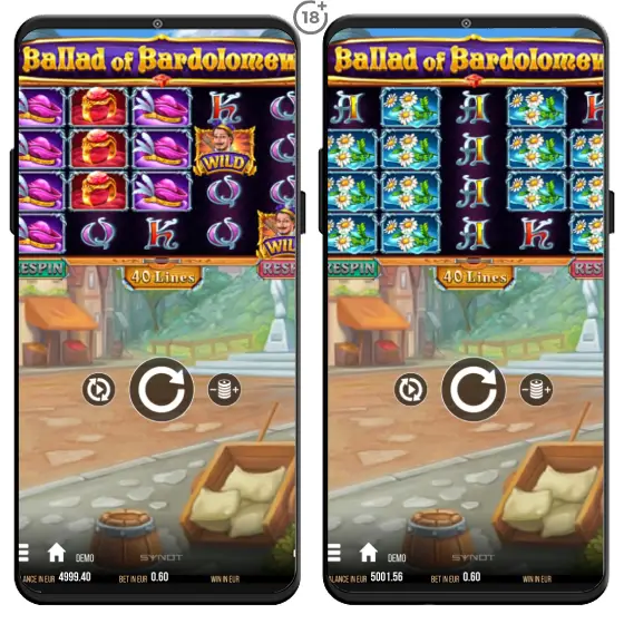 Online automat Ballad of Bardolomew z dielne SYNOT Games ponúka hráčom dobrodružný zážitok na piatich valcoch a štyroch riadkoch, pričom nechýba ani 30 výherných línií. Hra okrem pútavej výpravy prináša aj zaujímavé bonusové funkcie vrátane voľných točení.