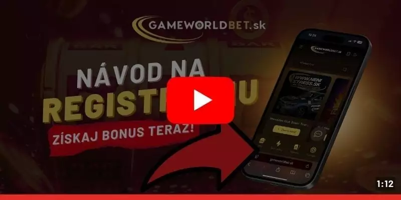Video návod na registráciu do Gameworldbet kasino