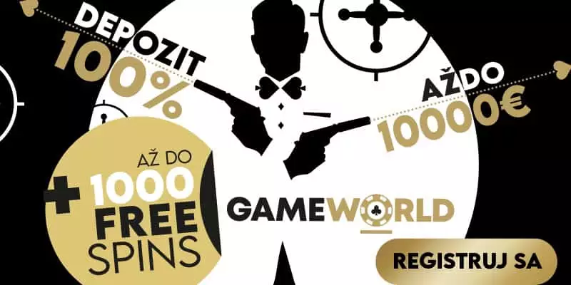 Gameworldbet vstupný bonus 1000 free spinov.