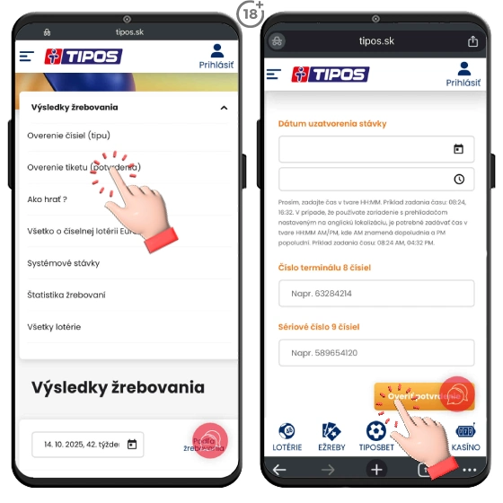 Zistite, ako na overenie tiketu Euromilióny online.