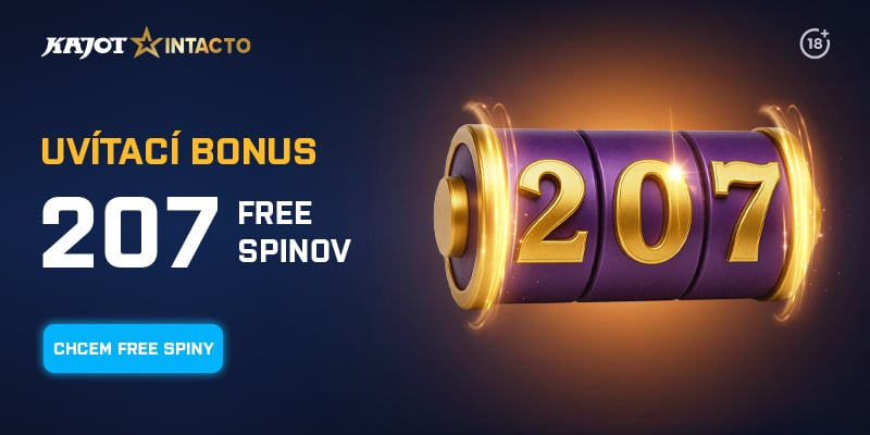 Získajte bonus 207 free spinov v Kajot Intacto