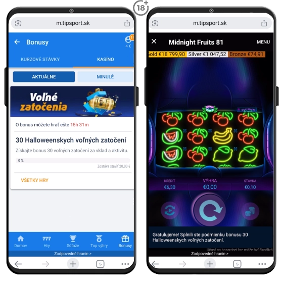Tipsport halloween akcia splnenie podmienky 