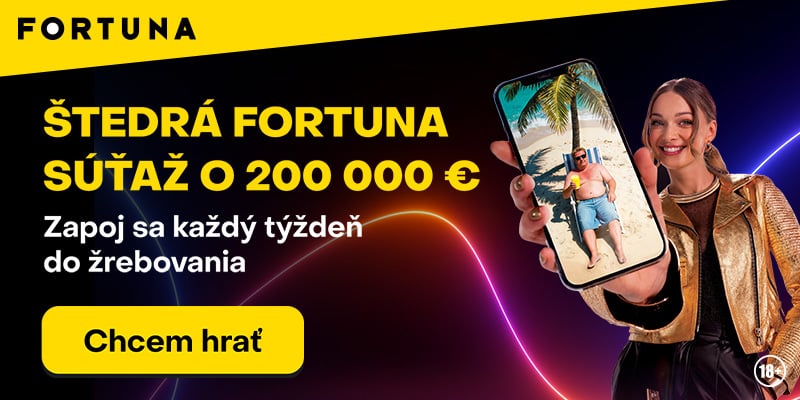 Hraj v štedrej Fortuna súťaži.