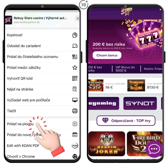 Stiahnite si Rebuy Stars aplikáciu do svojho Iphonu.