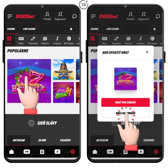 Doxxbet automaty za peniaze