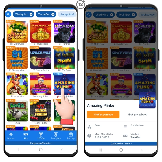 Tipsport online casino ponúka novinku Amazing Plinko.