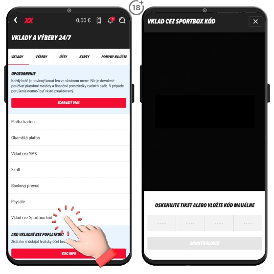 doxxbet vklad cez sportbox kod