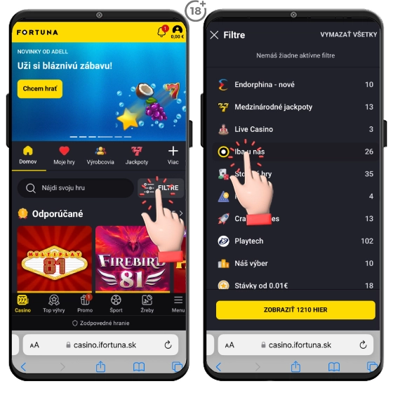 Fortuna Casino - exkluzívne hry