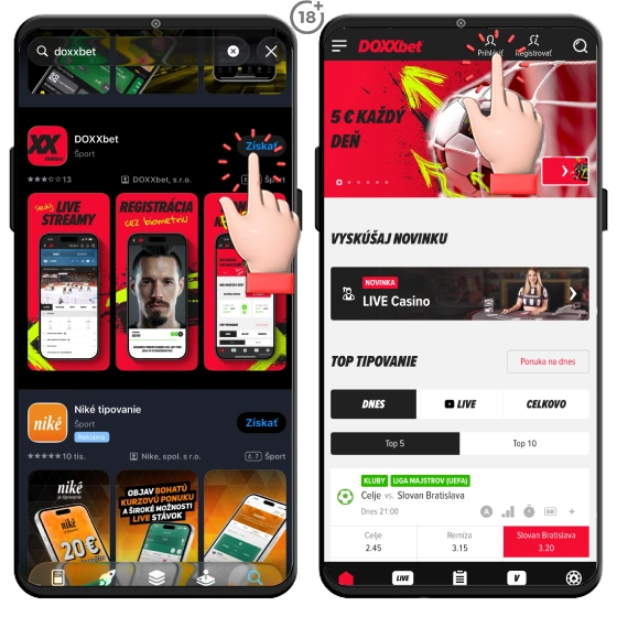 Appka Doxxbet návod pre ios