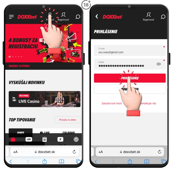 Doxxbet kasíno prihlásenie