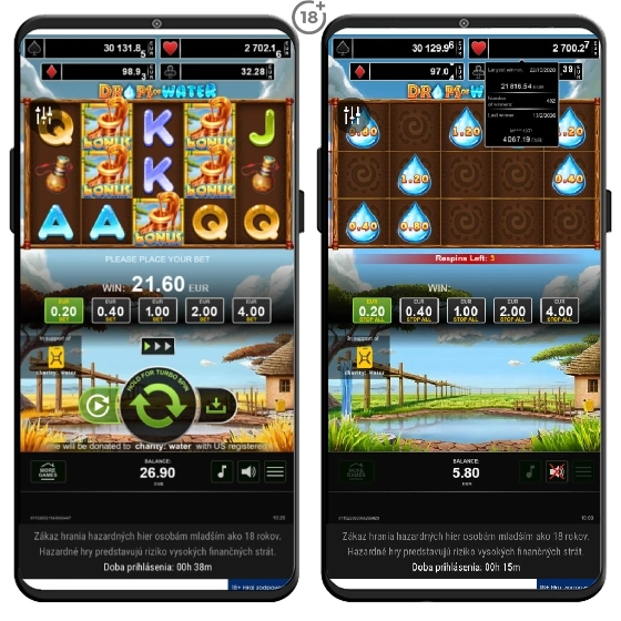 Drops of Water Respins bonus