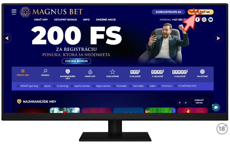 Magnustbet casino lákanových hráčov vstupným bonusom.