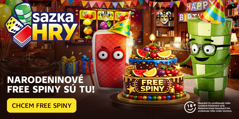 Sazka oslavuje svoje narodeniny a rozdáva free spiny.